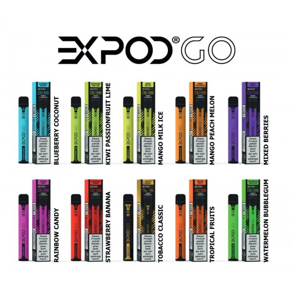 EXPOD GO - Einweg POD E-Zigarette - 20mg/ml Nic Salt