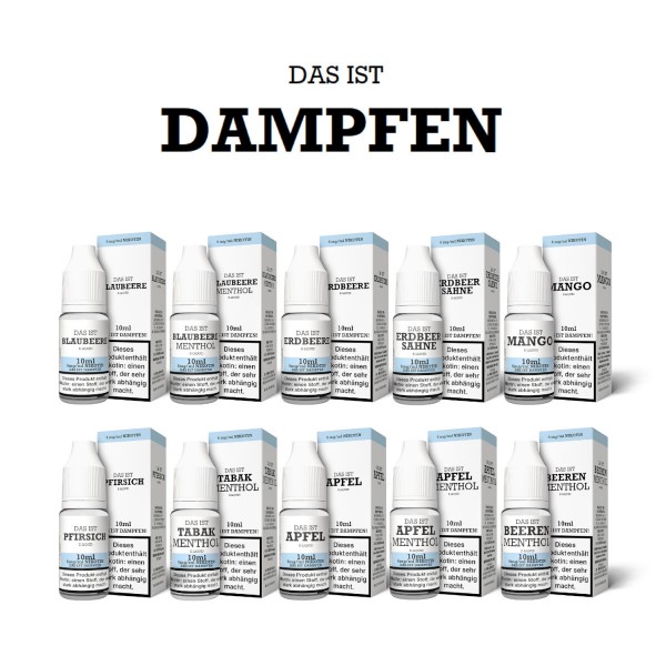 Das ist Dampfen - E-Zigaretten Liquid 10ml