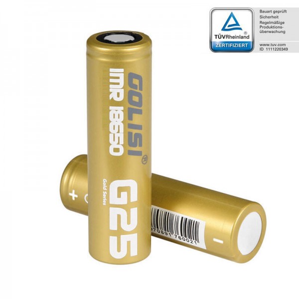 Golisi G25 - 18650 Akku - 2500mAh - 20A