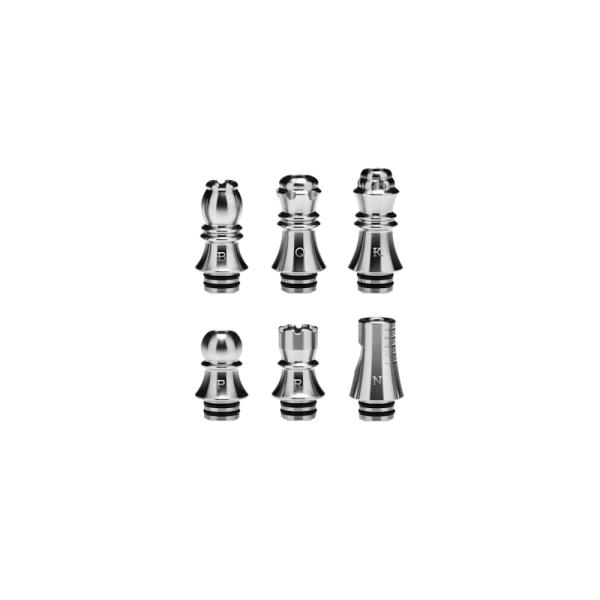 Kizoku Chess Series Drip Tips 6in1 silber