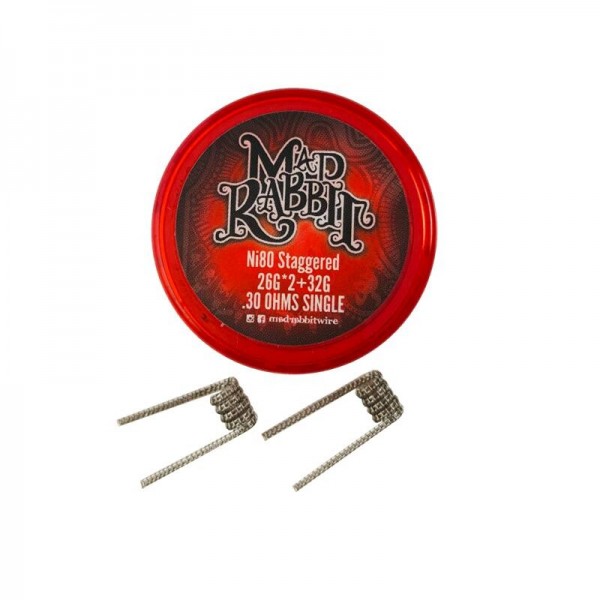 Mad Rabbit Ni80 Staggered Coil (2 Stück pro Packung)