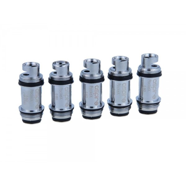 Aspire - PockeX 0,6 Ohm Heads (5 Stück pro Packung)